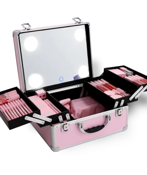 makeup case pink